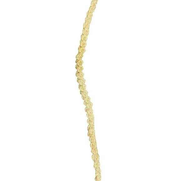 Vintage Handmade White Macrame Owl Necklace With Brown Wooden Beads & Perch - Picture 3 of 5